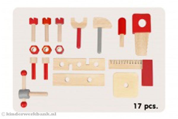 Inclusief 17 losse accessoires.