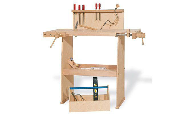 Houten werkbank Walter (zonder gereedschap).