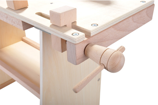 Compleet met echte bankschroef.