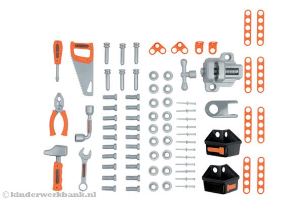 79 accessoires zoals gereedschap en schroeven.