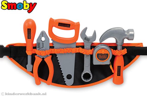 Gereedschapsriem van Black & Decker.